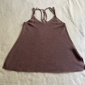 AEO dust pink knit tank top size medium